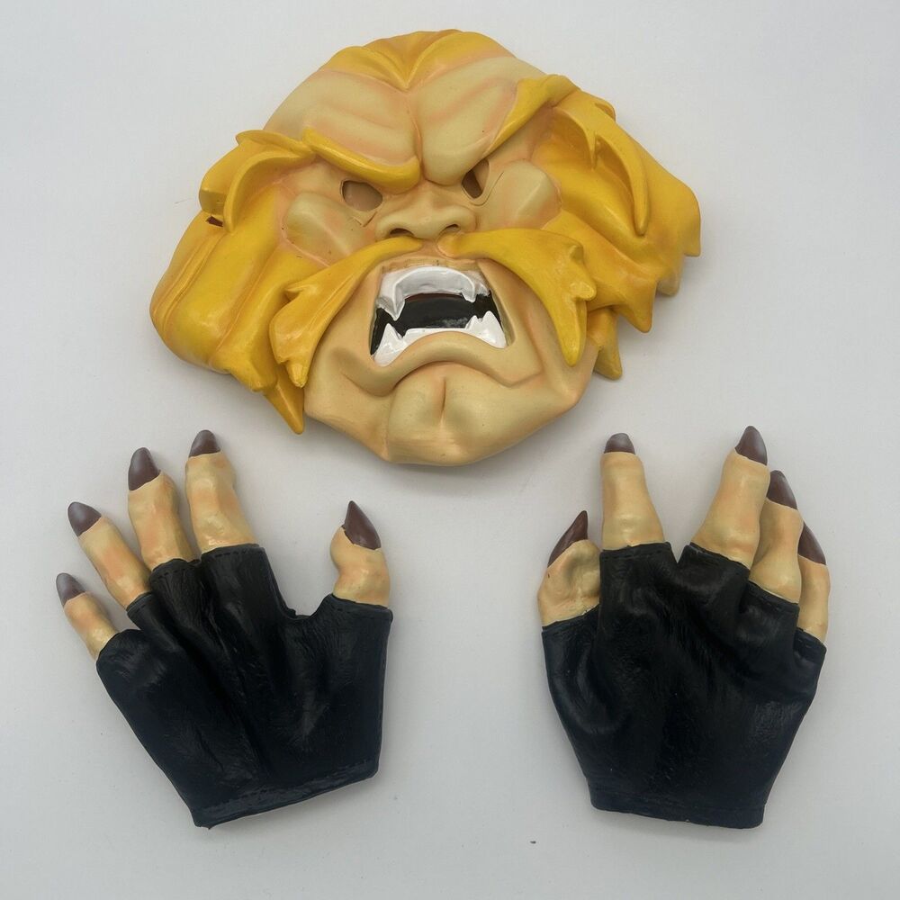 X-Men Sabretooth Mask & Claw Hands Costume Accessories Marvel Halloween